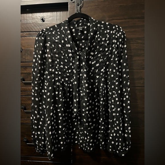 Black Sheer Blouse - Picture 1 of 8